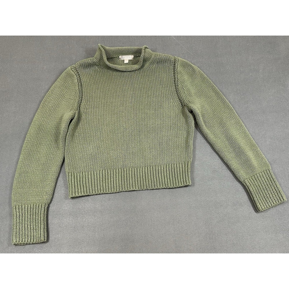 J Crew Roll Neck Sweater Womens Small Preppy Fisherman Oarsman